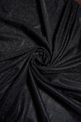 Load image into Gallery viewer, Top-Rated Black Glitter Fabric: Lurex Spandex Knit by the Yard for Weddings, Evening Gowns, Costumes & Backdrops, Prom Dresses and Garments
