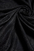 Load image into Gallery viewer, Top-Rated Black Glitter Fabric: Lurex Spandex Knit by the Yard for Weddings, Evening Gowns, Costumes & Backdrops, Prom Dresses and Garments
