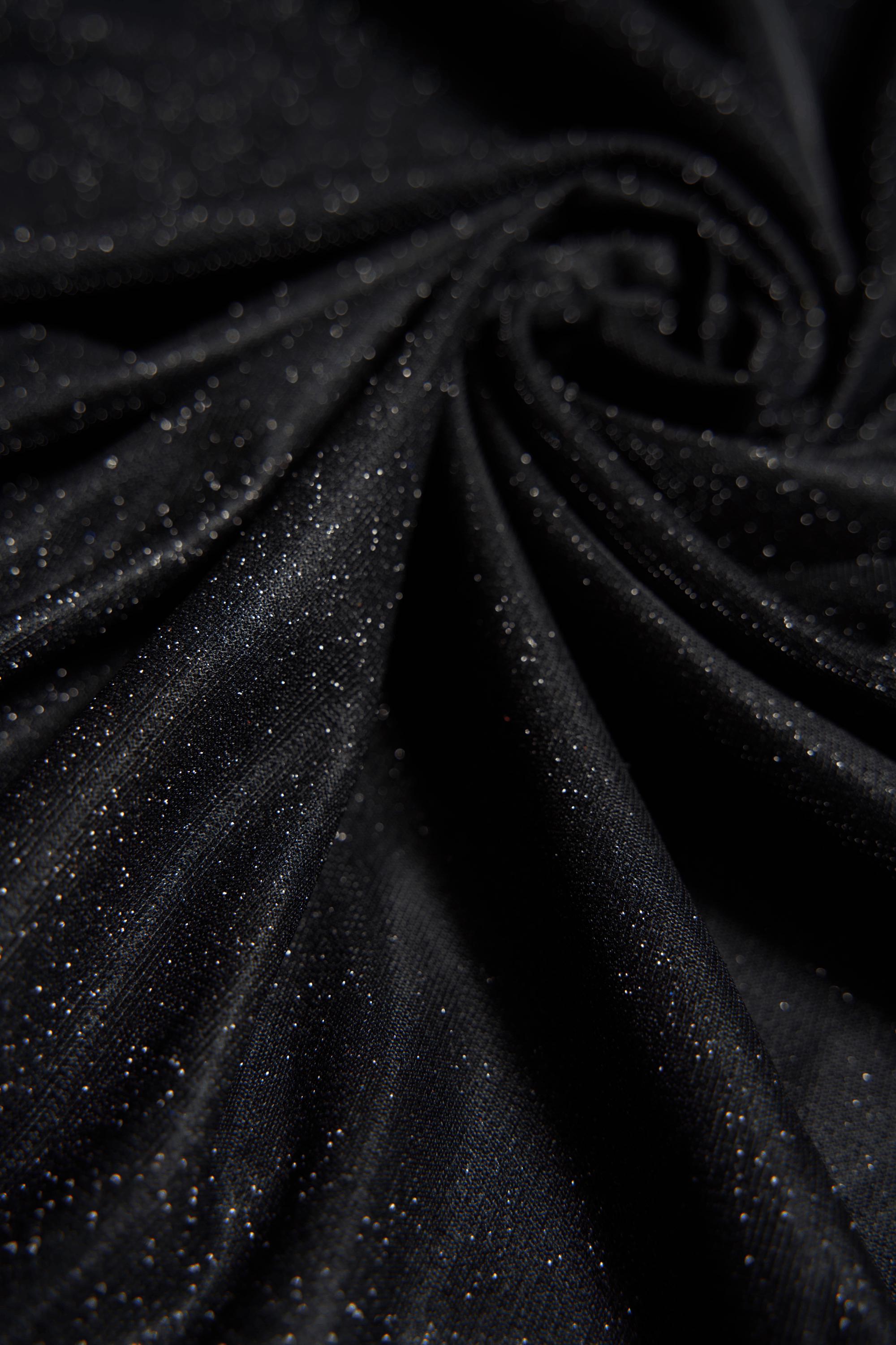 Top-Rated Black Glitter Fabric: Lurex Spandex Knit by the Yard for Weddings, Evening Gowns, Costumes & Backdrops, Prom Dresses and Garments