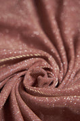 Load image into Gallery viewer, Dusty Pink Glitter Fabric by the Yard | Lurex Spandex Knit for Wedding Dresses, Evening Gowns, Costumes & Backdrops Sparkle Shimmer Fabric.
