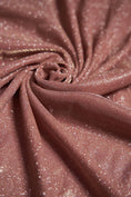 Load image into Gallery viewer, Dusty Pink Glitter Fabric by the Yard | Lurex Spandex Knit for Wedding Dresses, Evening Gowns, Costumes & Backdrops Sparkle Shimmer Fabric.
