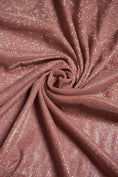 Load image into Gallery viewer, Dusty Pink Glitter Fabric by the Yard | Lurex Spandex Knit for Wedding Dresses, Evening Gowns, Costumes & Backdrops Sparkle Shimmer Fabric.
