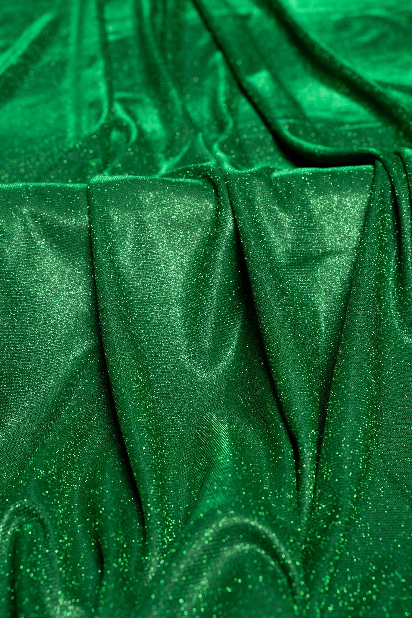 Top-Rated Emerald Green Glitter Lurex Fabric: Spandex Knit by the Yard for Evening Gowns, Costumes & Backdrops, Prom Dresses and Garments