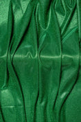 Load image into Gallery viewer, Top-Rated Emerald Green Glitter Lurex Fabric: Spandex Knit by the Yard for Evening Gowns, Costumes & Backdrops, Prom Dresses and Garments
