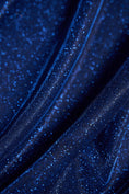 Load image into Gallery viewer, Top-Rated Royal Blue Glitter Fabric: Luxury Lurex Spandex Knit by the Yard for Evening Gowns, Costumes & Backdrops,Prom Dresses and Garments
