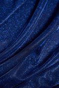 Load image into Gallery viewer, Top-Rated Royal Blue Glitter Fabric: Luxury Lurex Spandex Knit by the Yard for Evening Gowns, Costumes & Backdrops,Prom Dresses and Garments
