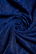 Load image into Gallery viewer, Top-Rated Royal Blue Glitter Fabric: Luxury Lurex Spandex Knit by the Yard for Evening Gowns, Costumes & Backdrops,Prom Dresses and Garments
