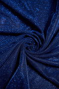 Load image into Gallery viewer, Top-Rated Royal Blue Glitter Fabric: Luxury Lurex Spandex Knit by the Yard for Evening Gowns, Costumes & Backdrops,Prom Dresses and Garments
