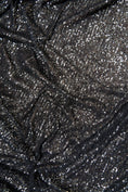 Load image into Gallery viewer, Iridescent Black Grey Striped Sequin Stretch Mesh Fabric  Sparkling Sequin Mesh for Dresses, Costumes, Gowns, and DIY Projects, Prom
