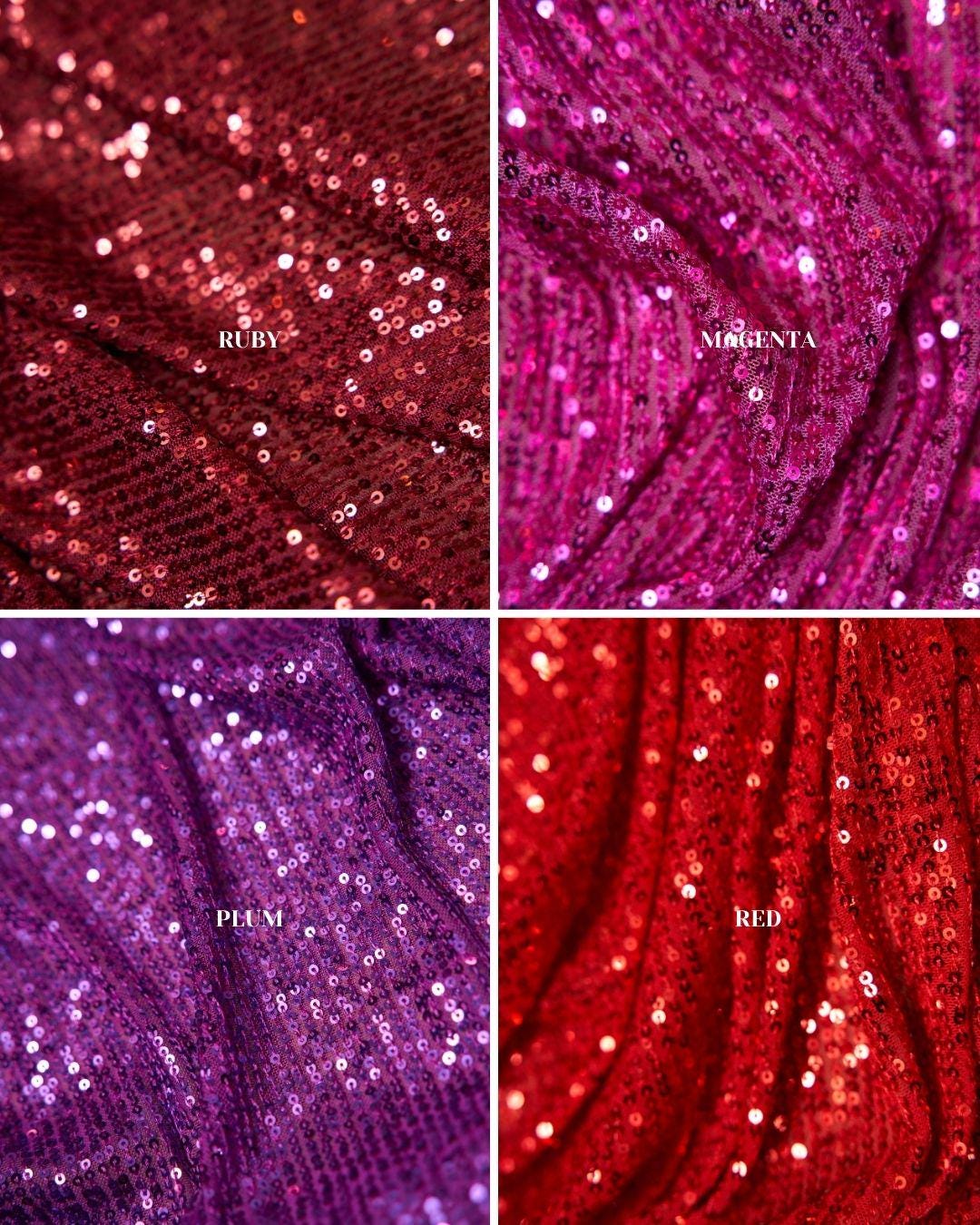 Iridescent Striped Sequin Fabric on Stretch Mesh Sparkly Sequin Fabric for Dresses, Gowns, Costumes, Bridal, Evening Wear, Prom Dresses