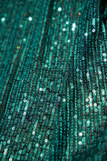 Load image into Gallery viewer, Iridescent Striped Sequin Fabric on Stretch Mesh  Sparkly Sequin Fabric for Dresses, Gowns, Costumes, Evening Wear, DIY Fashion Projects
