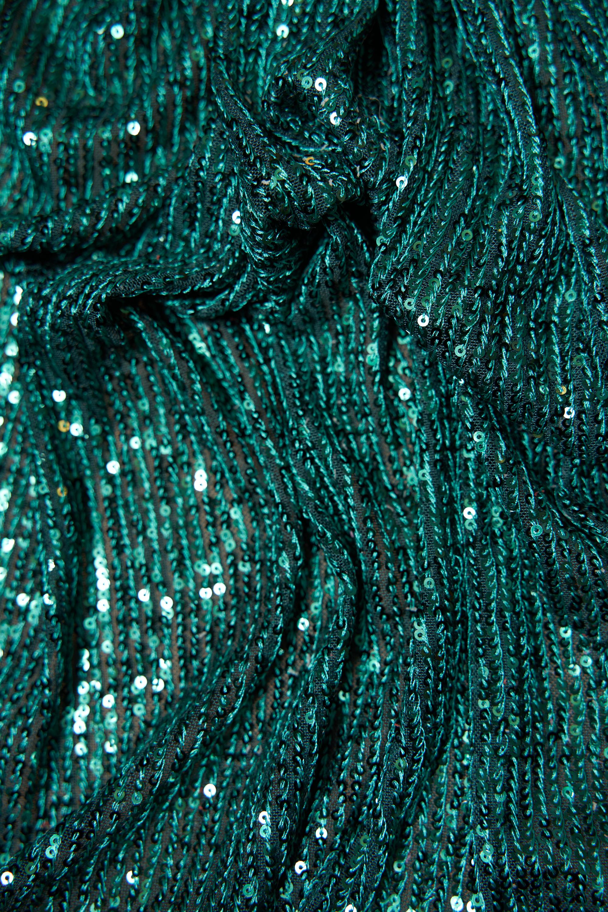 Iridescent Striped Sequin Fabric on Stretch Mesh  Sparkly Sequin Fabric for Dresses, Gowns, Costumes, Evening Wear, DIY Fashion Projects