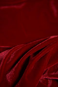 Load image into Gallery viewer, Deep Red Velvet Stretch Fabric- Soft Luxury 4 Way Stretch Velvet by the Yard for Costumes & Fashion Bows, Evening and Prom Dresses, Garments
