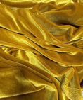 Load image into Gallery viewer, Top-Rated Gold Velvet Stretch Fabric: Luxurious 4-Way Stretch Velvet for Costumes & Bows  Perfect for Your Next Project.
