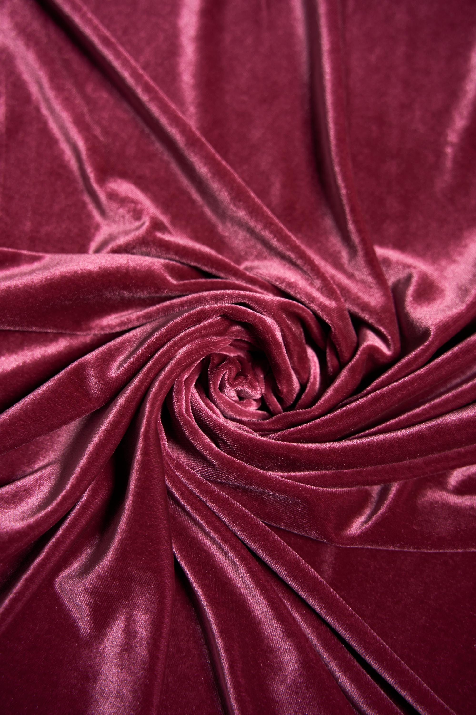 Mauve Velvet Fabric - Stretch 4 Way Luxury Velvet by the Yard for Fashion Apparel, Costumes & Fashion Bows, Evening and Prom Dresses