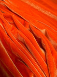 Load image into Gallery viewer, Luxurious Orange Stretch Velvet Fabric- Soft 4-Way Stretch Dress Material | Perfect for Fashion & Crafts by the Yard, Prom - Evening Dresses
