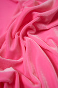 Load image into Gallery viewer, Barbie Pink Velvet Fabric by the Yard | Luxury Stretch Velvet for Dresses | Soft Velvet Fabric for Fashion, Prom and Evening Dresses
