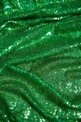 Load image into Gallery viewer, Iridescent Green Sequin Fabric by the Yard - Luxury Shiny Sequins for Dresses, Modern Fashion, & Designer Projects. Prom and Evening Fabrics
