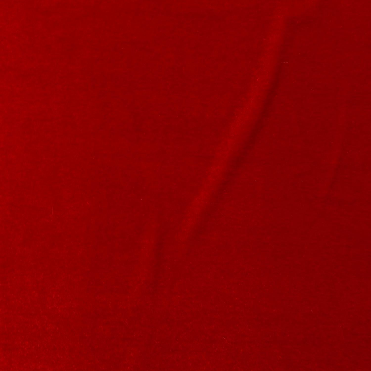Red Stretch Velvet by the Yard | Luxurious Red Velvet Fabric for Apparel, Party, Prom and Evening Dresses. Premium Red Stretch Velvet Fabric