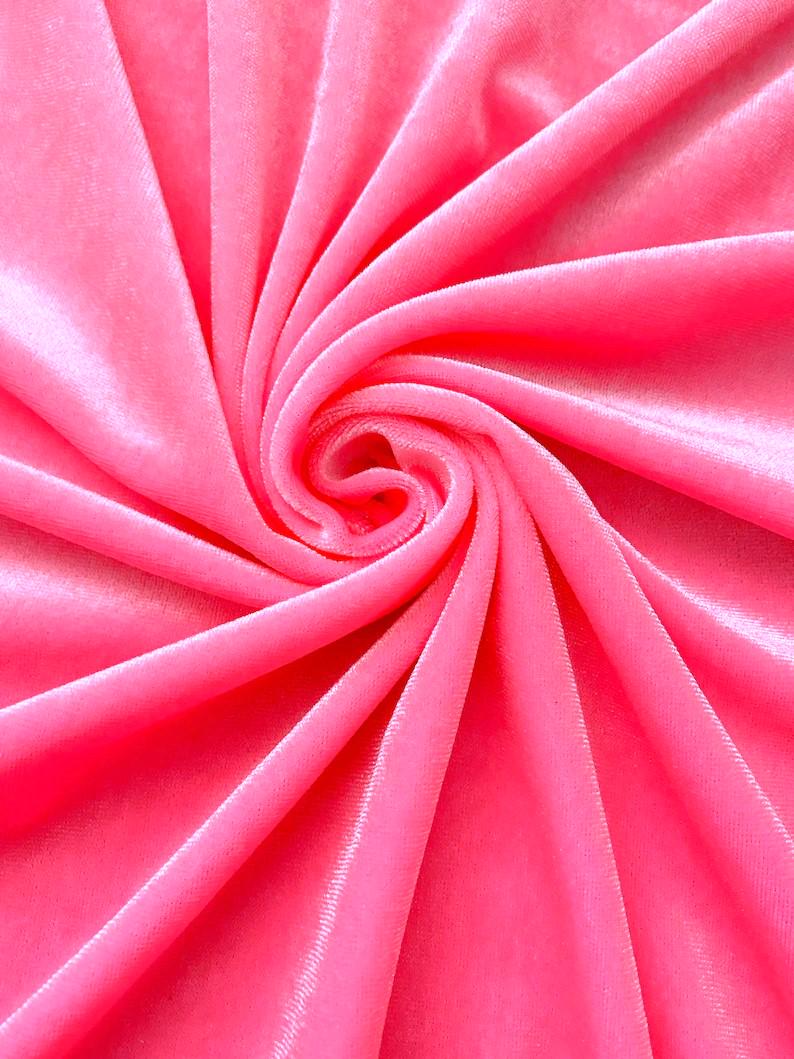 Stretchy Velvet Fabric | Soft Velvet Fabric by the Yard | Luxury 4-Way Stretch Velvet Colors Collection for Costumes & Bows, Prom Dresses