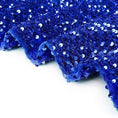 Load image into Gallery viewer, Royal Blue Sequin Velvet Fabric, Blue Iridescent Fabric by the Yard, Luxury Velvet Fabric, Modern Next Style Fabric
