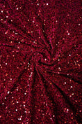 Load image into Gallery viewer, Wine Velvet Sequins Fabric, Shiny Velvet Fabric by the Yard, Luxury Wedding Fabric, Modern Designer Fabric, Fashion Fabric
