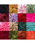 Load image into Gallery viewer, Stretchy Velvet Fabric | Soft Velvet Fabric by the Yard | Luxury 4-Way Stretch Velvet Colors Collection for Costumes & Bows, Prom Dresses
