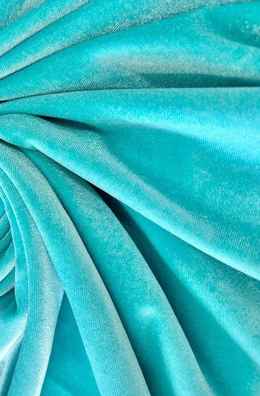 Tiffany Premium Velvet Fabric - 4-Way Stretch Antique Velvet by the Yard | Perfect for Fashion Apparel & Clothing, Prom and Evening Dresses