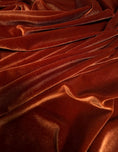 Load image into Gallery viewer, Rust Stretch Velvet Fabric - Premium Velvet by the Yard | Perfect for Party Dresses & Wedding Apparel, Prom Dresses, Evening Gowns. Costumes
