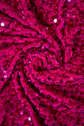 Load image into Gallery viewer, Fuchsia Velvet Fabric, Sequin Fabric, Prom Dress Fabric by the Yard, Festival Wear, Luxury 2 Way Stretch Velvet Wedding Fabric
