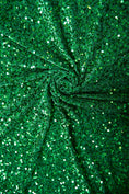 Load image into Gallery viewer, Kelly Green Sequins Velvet Fabric, Stretch Velvet Fashion Fabric, Fabric by the Yard, Shiny Sequin Fabric, Luxury Fabric
