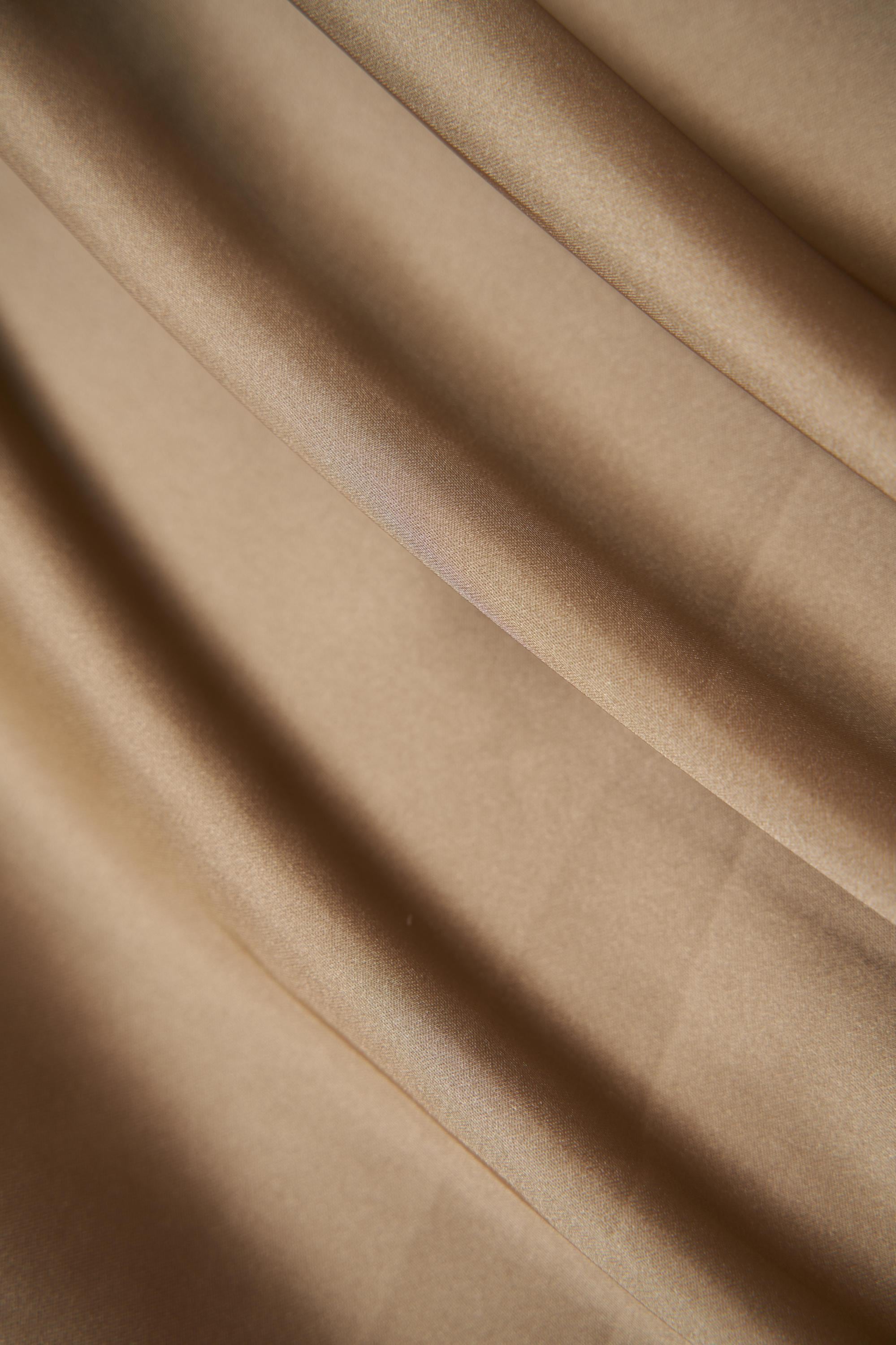 Gold Fabric by the Yard, Luxury Satin Fabric, Sewing Fabric, Stretch Fabric by the Yard, Casual and Festival Apparel Fabric, Dress Fabric