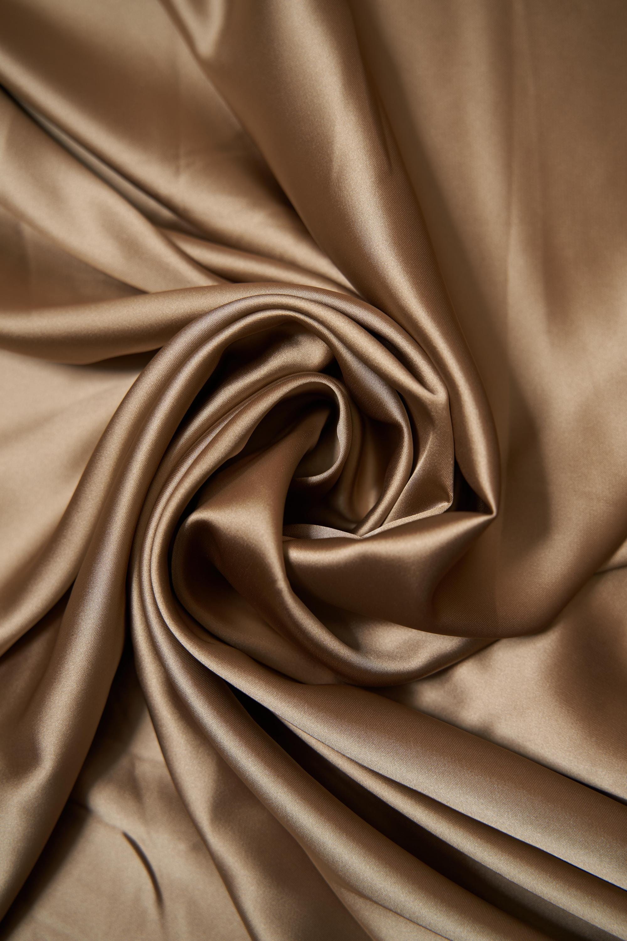 Gold Fabric by the Yard, Luxury Satin Fabric, Sewing Fabric, Stretch Fabric by the Yard, Casual and Festival Apparel Fabric, Dress Fabric