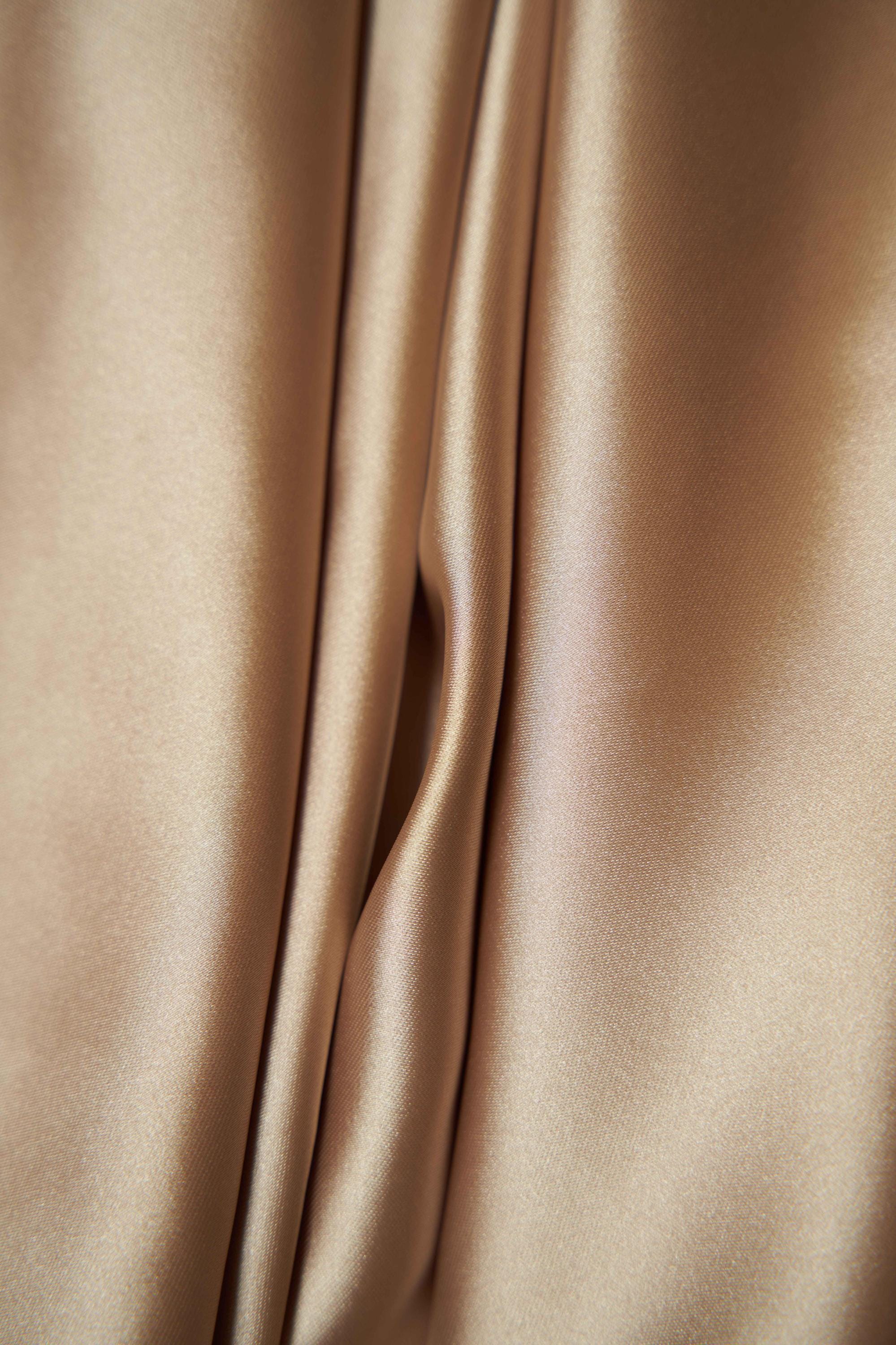 Khaki Fabric by the Yard, Khaki Satin Fabric, Sewing Fabric, Stretch Fabric by the Yard, Casual and Festival Apparel Fabric