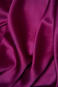 Load image into Gallery viewer, Magenta Shiny Stretch Fabric, Fabric by the Yard, Luxury Satin Fabric, Dress Sewing Fabric, Silk Wedding Fabric, Apparel Fabric
