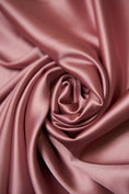 Load image into Gallery viewer, Mauve Satin Fabric, Shiny Stretch Fabric by the Yard, Lightweight Sewing Fabric, Silk Wedding Fabric, Apparel Fabric
