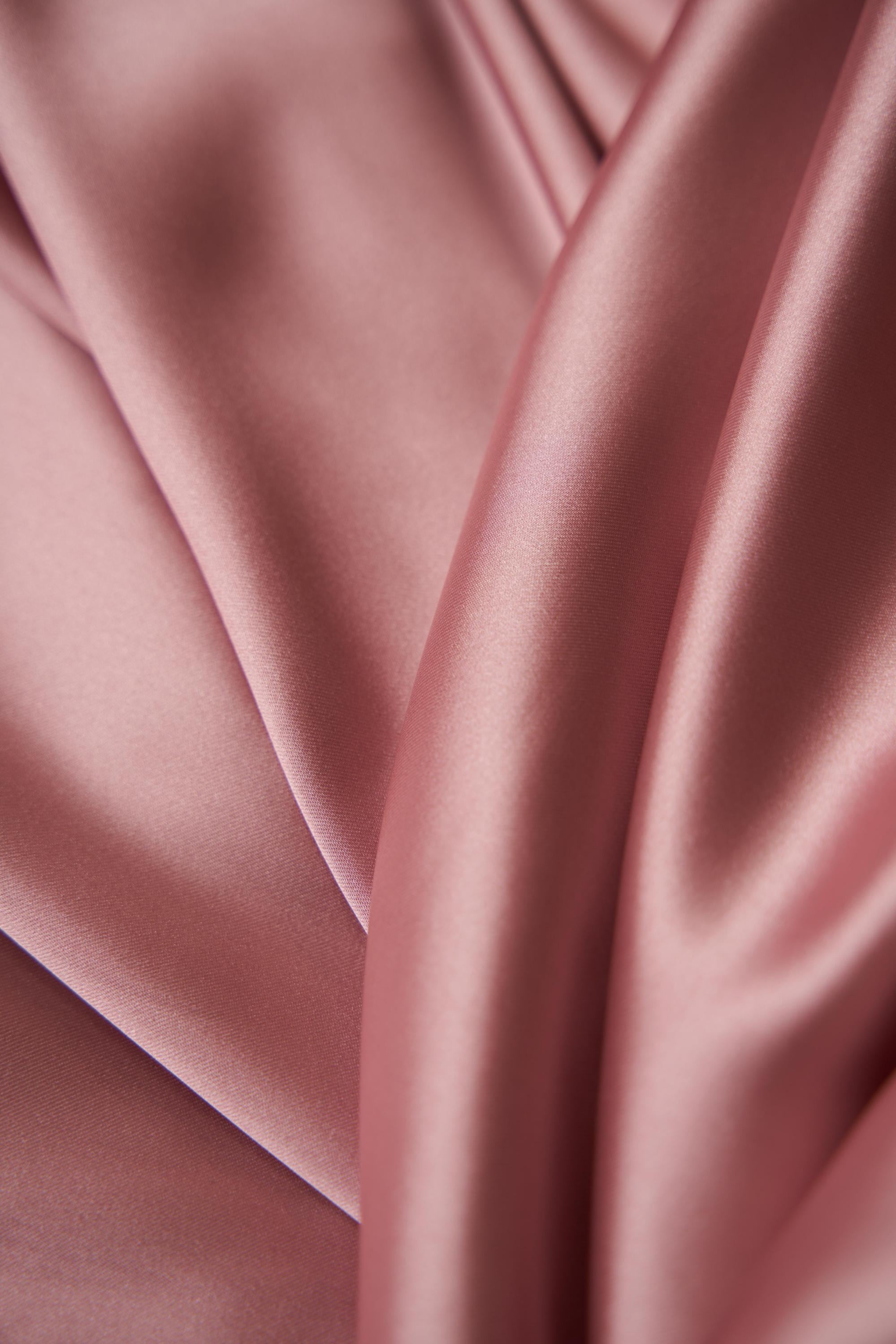 Mauve Satin Fabric, Shiny Stretch Fabric by the Yard, Lightweight Sewing Fabric, Silk Wedding Fabric, Apparel Fabric