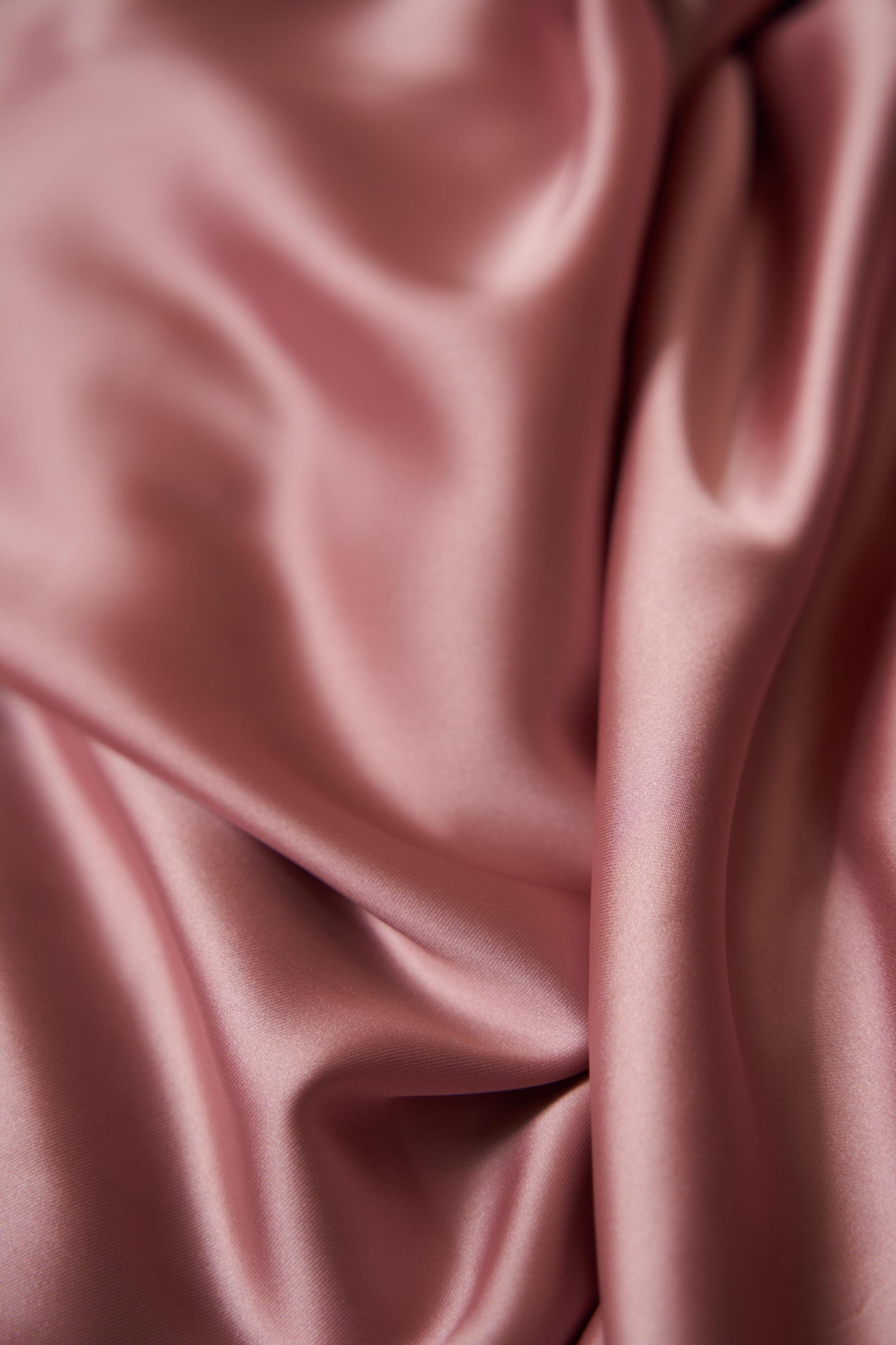 Mauve Satin Fabric, Shiny Stretch Fabric by the Yard, Lightweight Sewing Fabric, Silk Wedding Fabric, Apparel Fabric