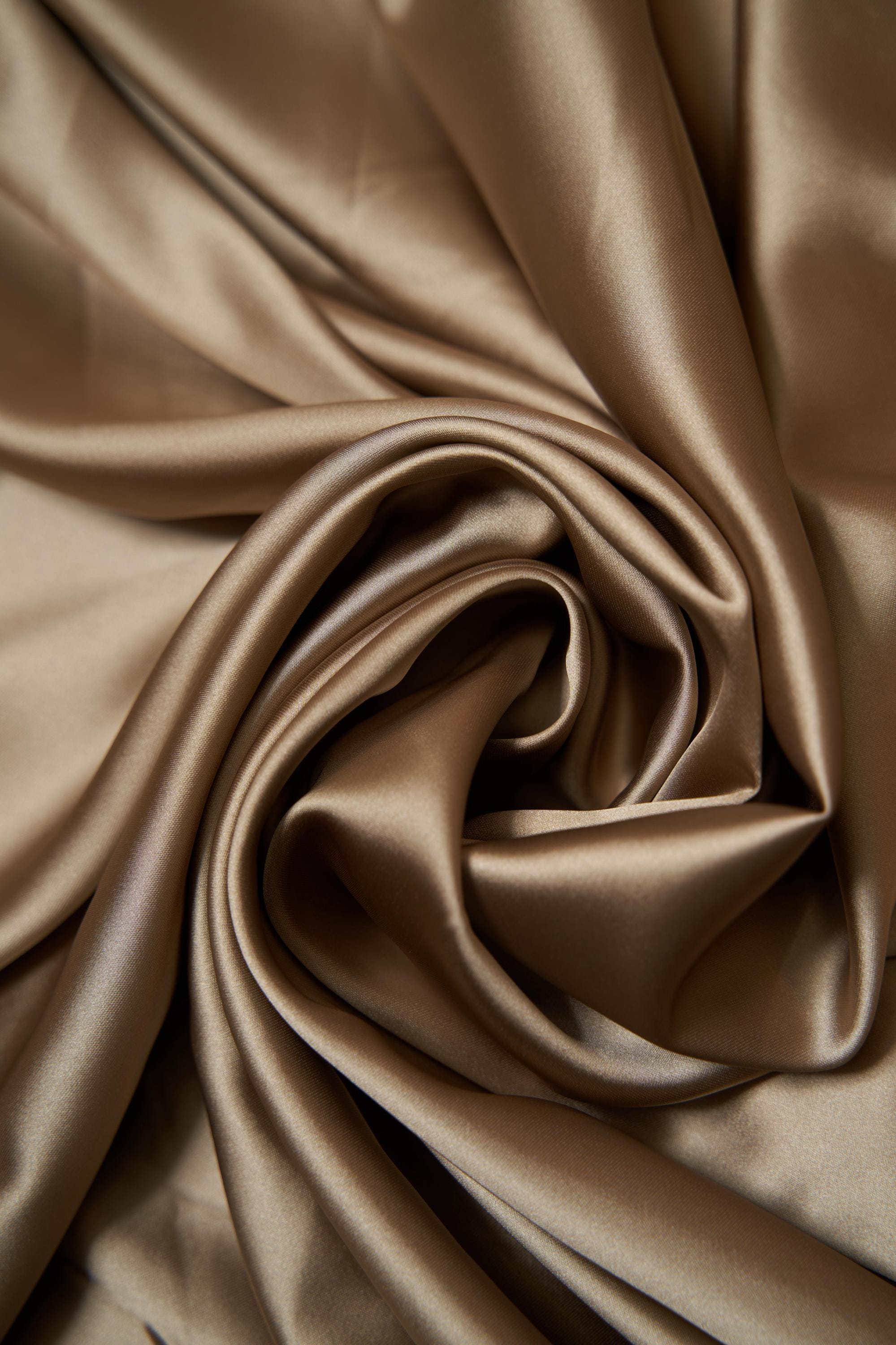 Gold Fabric by the Yard, Luxury Satin Fabric, Sewing Fabric, Stretch Fabric by the Yard, Casual and Festival Apparel Fabric, Dress Fabric