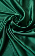 Load image into Gallery viewer, Hunter Fabric, Fabric by the Yard, Luxury Satin Fabric, Hunter Green Sewing Fabric, Stretch Fabric by the Yard, Apparel Fabric
