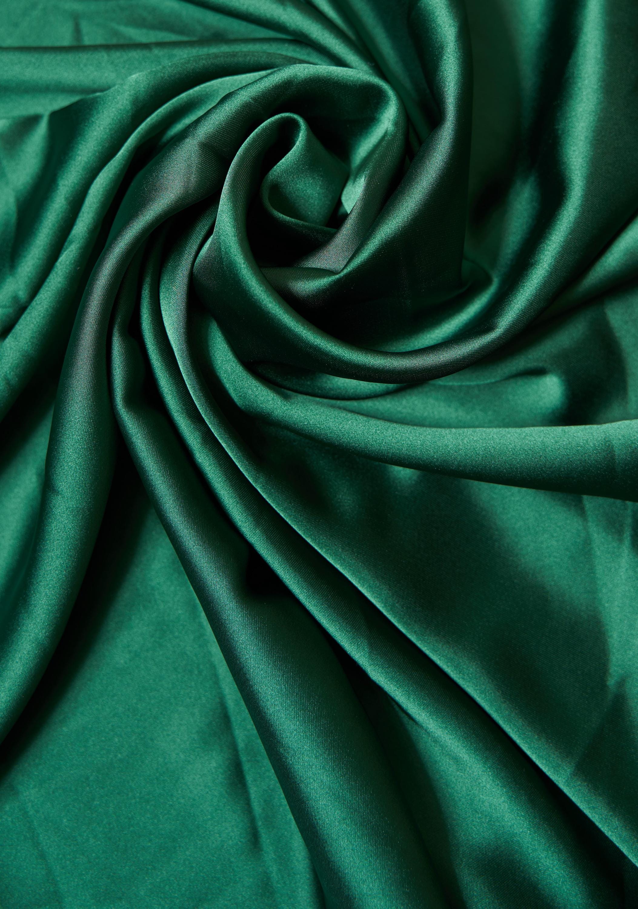 Hunter Fabric, Fabric by the Yard, Luxury Satin Fabric, Hunter Green Sewing Fabric, Stretch Fabric by the Yard, Apparel Fabric