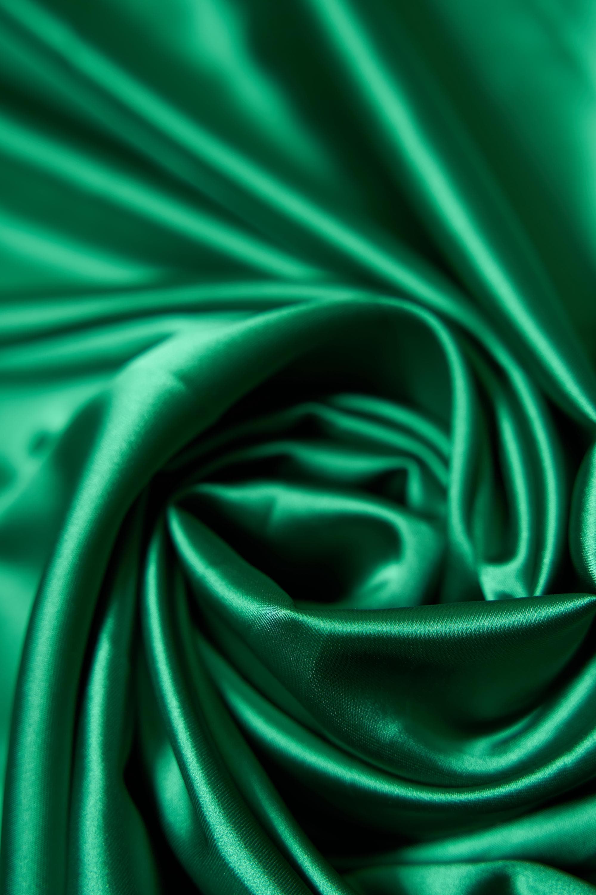 Kelly Green Fabric, Fabric by the Yard, Luxury Satin Fabric, Kelly Green Silk Fabric, Stretch Shiny Fabric, Fabric for Dress