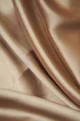 Load image into Gallery viewer, Khaki Fabric by the Yard, Khaki Satin Fabric, Sewing Fabric, Stretch Fabric by the Yard, Casual and Festival Apparel Fabric
