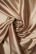 Load image into Gallery viewer, Khaki Fabric by the Yard, Khaki Satin Fabric, Sewing Fabric, Stretch Fabric by the Yard, Casual and Festival Apparel Fabric
