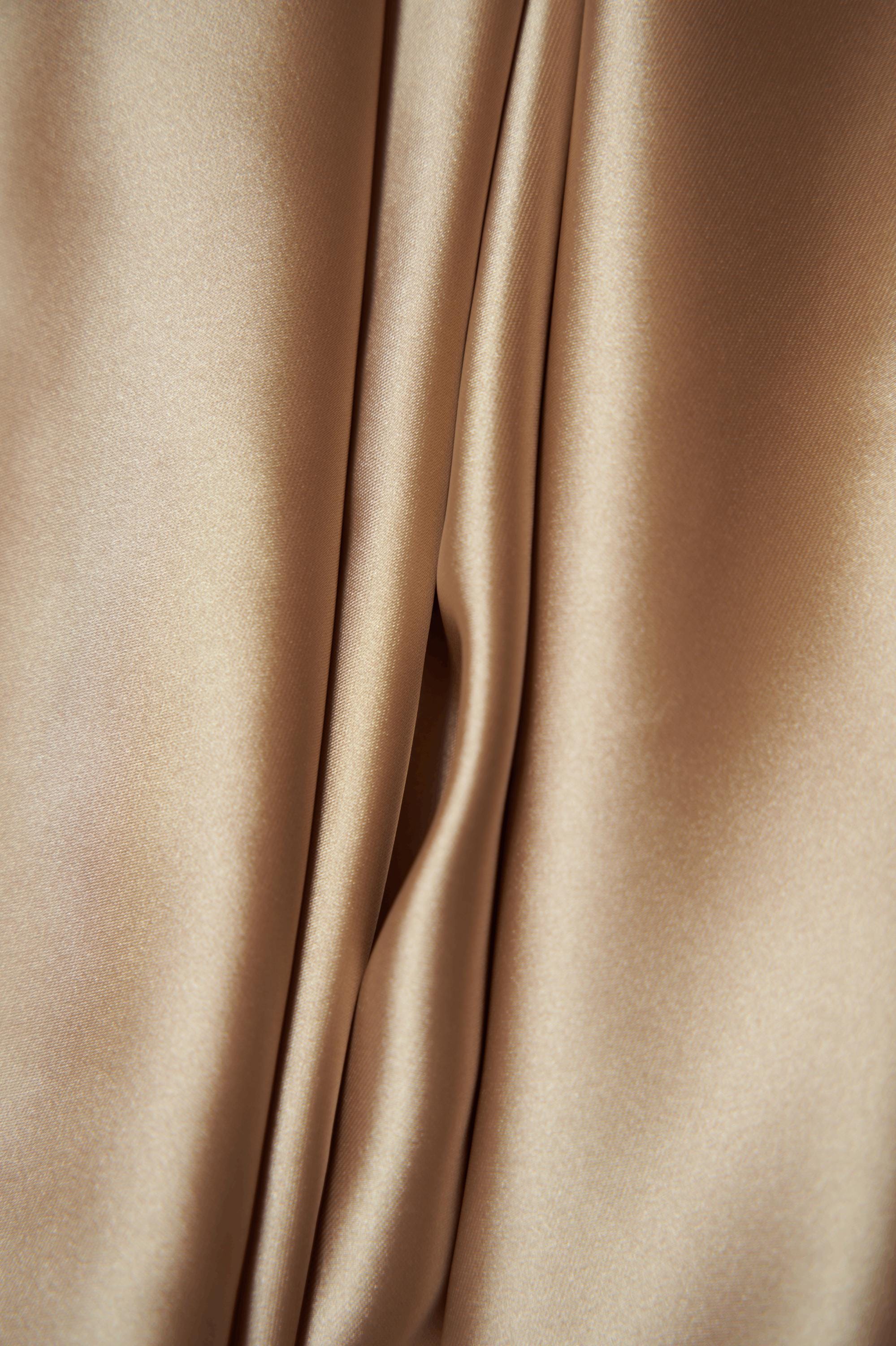 Khaki Fabric by the Yard, Khaki Satin Fabric, Sewing Fabric, Stretch Fabric by the Yard, Casual and Festival Apparel Fabric