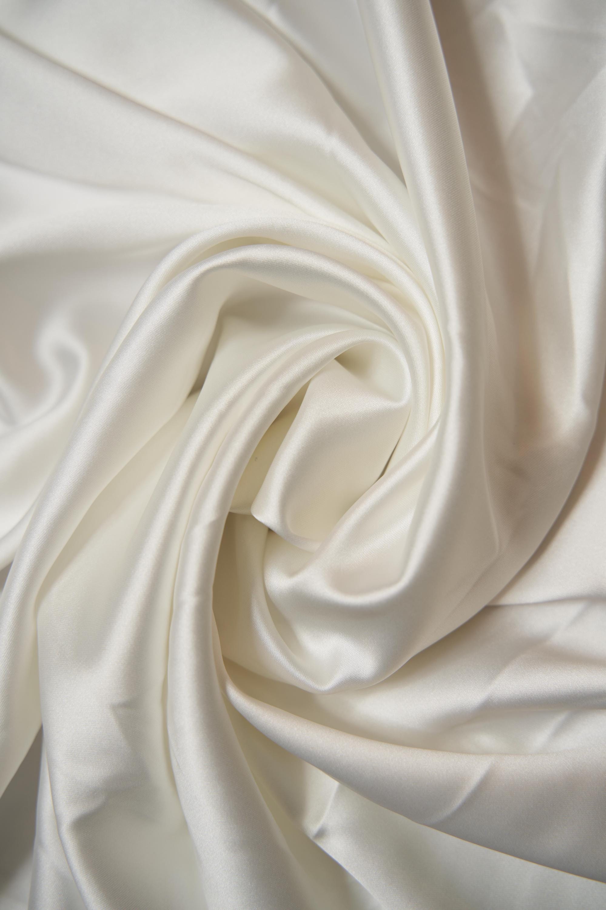 Top Rated Satin, Luxury Stretch Satin, Shiny Stretch Fabric by the Yard, Lightweight Sewing Fabric, Silk Wedding Fabric, Apparel Fabric